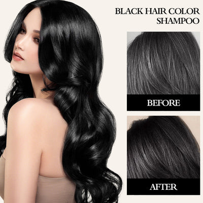 Mpow Herbal Hair Color 500ml: Shampoo, Condition, Cover, and Damage Gray Hair. Contains Argan Oil. 15-Minute Coloring for Gentle Hair.