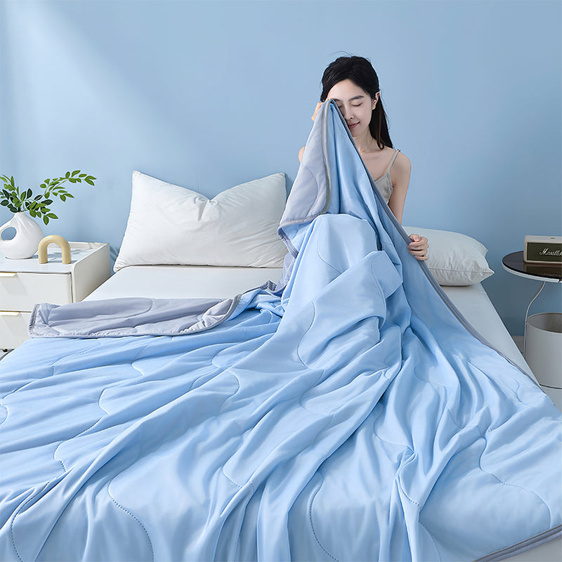 Mpow Cooling Air-Conditioning Quilt with Advanced Q-Max>0.4 Cooling Technology, Breathable and Skin-Friendly, Machine Washable