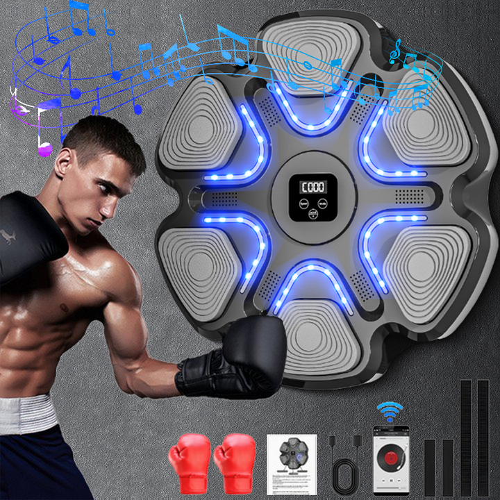 Music Boxing Machine, Interactive Punching Trainer with Boxing