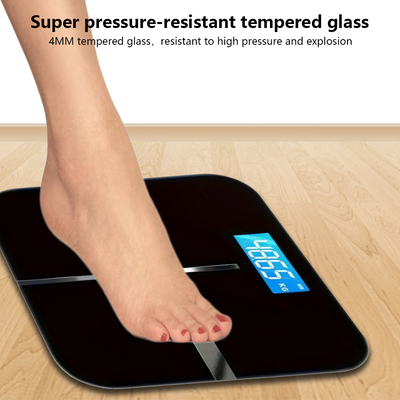 Mpow Smart Scale with 3.25-inch LCD Backlit Screen, Step-Through Technology, 6mm Tempered Glass, Automatic Calibration, and Multiple Unit Switching