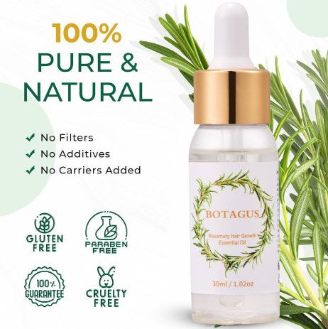 BOTAGUS Natural Hair Grow Oil, Hair Growth product， Rosemary Oil for Hair Growth, FolliclesStrengthening Oil, Nourishing Treatment for SplitEnds and Dry Scalp, For All Hair Type SiliconeFree, Hair Nutrition, Hair Growth, Haircare,Jojoba Hairline Moisture