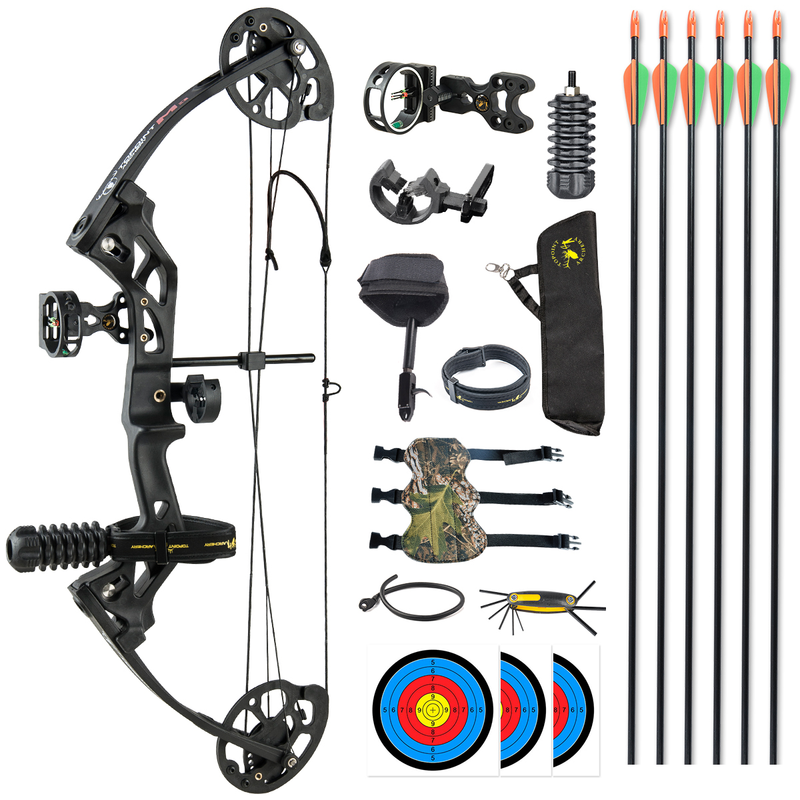 Mpow 31-inch Compound Bow with Sight + 12 30-inch Arrows