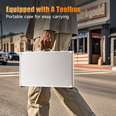 Mpow Barrel Cleaning Kit  - Aluminum Rods & Case, Complete Brass/Brush Set for All Calibers