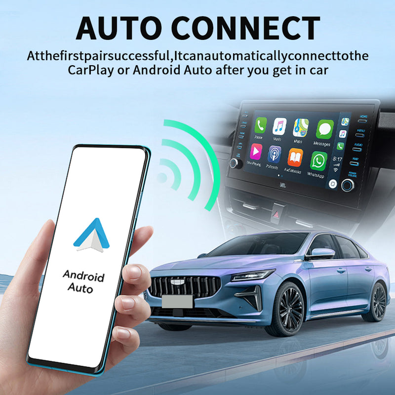 Mpow Wired to Wireless CarPlay/Android Auto Adapter