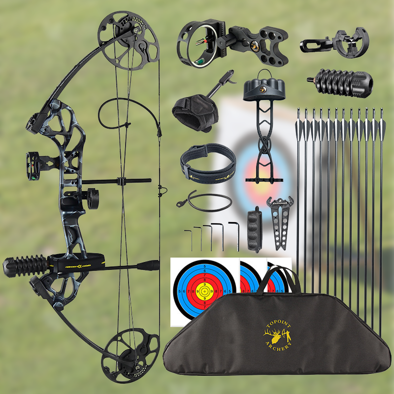 Mpow 28-inch Compound Bow with Sight +12 30-inch  Arrows