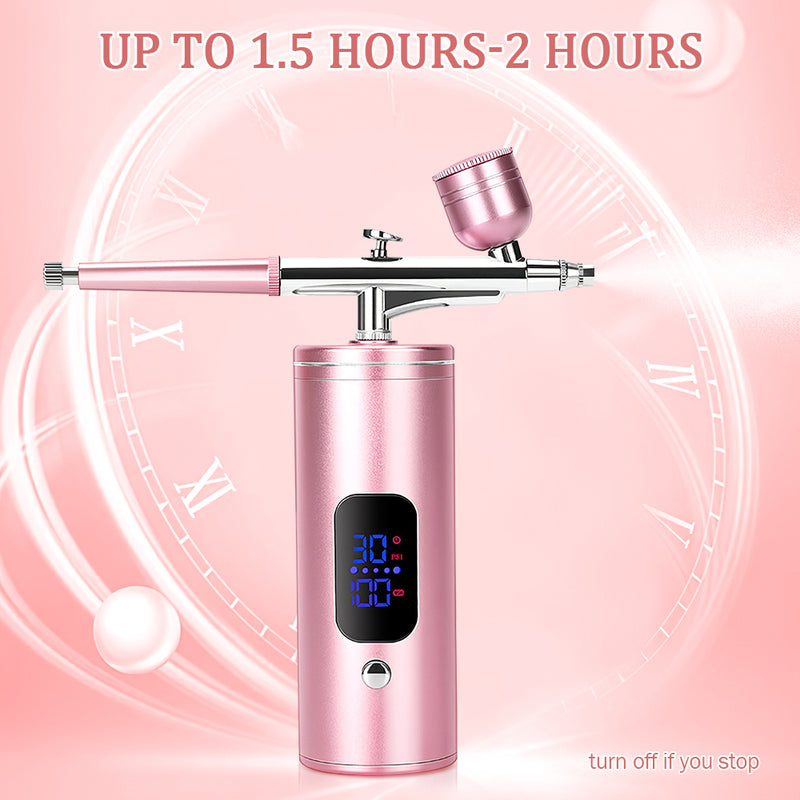 Mpow Rechargeable Portable Airbrush Kit - 3 Pressure Settings, 950mAh Battery, 0.3mm Nozzle for Art & DIY Projects