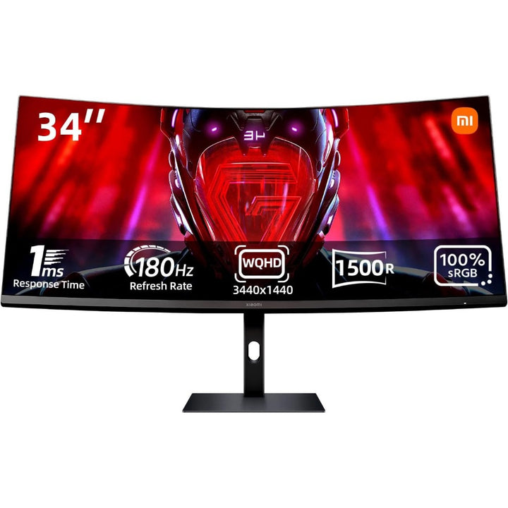 Xiaomi Curved Gaming Monitor 34-inch 180Hz High Reshed Rate 1ms