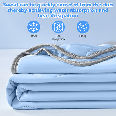 Mpow Cooling Air-Conditioning Quilt with Advanced Q-Max>0.4 Cooling Technology, Breathable and Skin-Friendly, Machine Washable