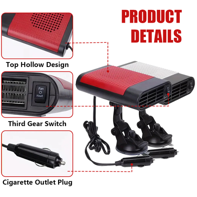 Mpow 12V USB-Rechargeable Car Heater, ABS Material, Suction Cup Mount, Compatible with Multiple Vehicles