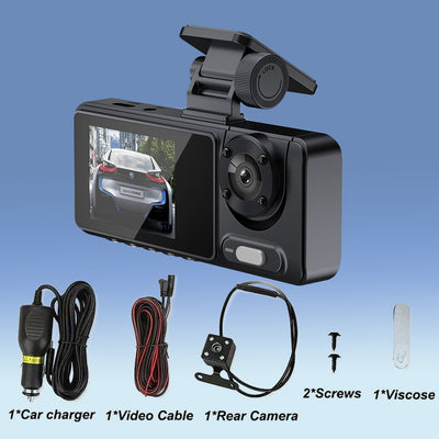 Mpow 2.0-inch IPS Screen Triple-Camera Wi-Fi Dash Cam