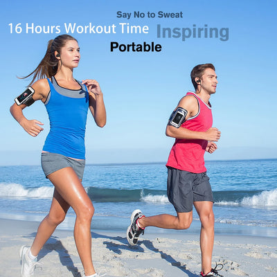 Mpow Flame Bluetooth Headphones, Running Headphones, 16 Hours Playtime Bluetooth 5.0 Wireless Earbuds HD Bass Stereo Sound IPX7 Waterproof Earphones for Workout Running Sports Noise Cancelling Mic