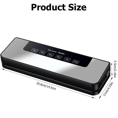 Mpow Vacuum Sealer, Silver + Black ABS, 120W Power, Holds 30 Vacuum Bags, Australian Plug, Perfect for Food Preservation