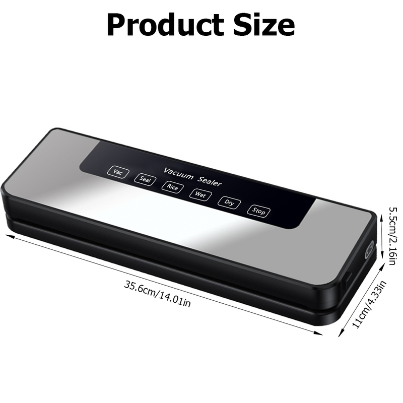 Mpow Vacuum Sealer, Silver + Black ABS, 120W Power, Holds 30 Vacuum Bags, Australian Plug, Perfect for Food Preservation