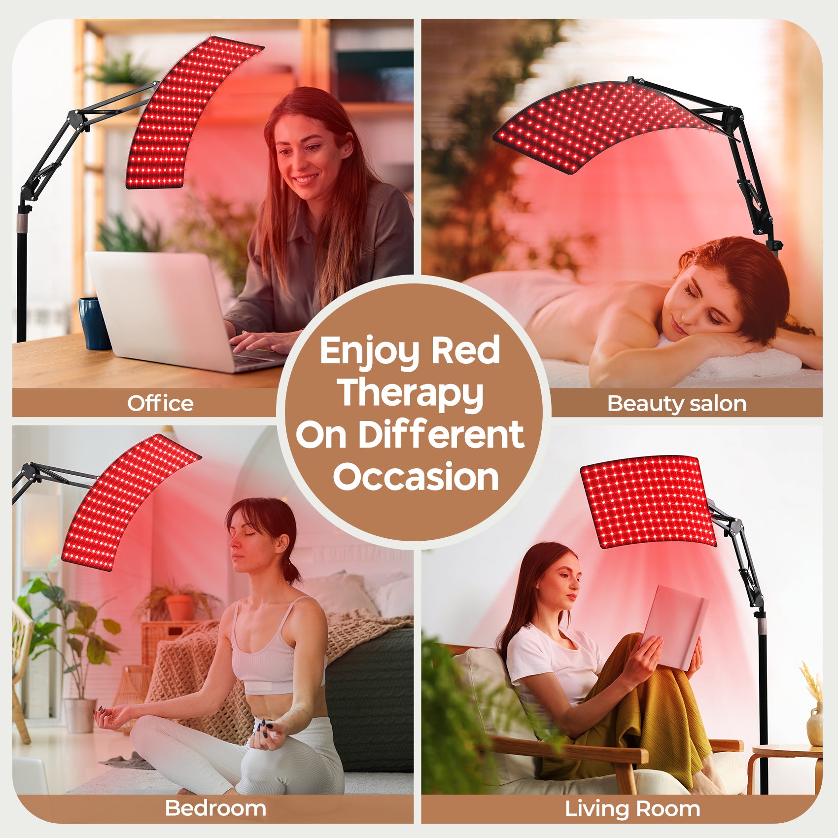 Red Lightnd Red Light with Remote Control for Face and Body, 660nm Deed Red Light ...