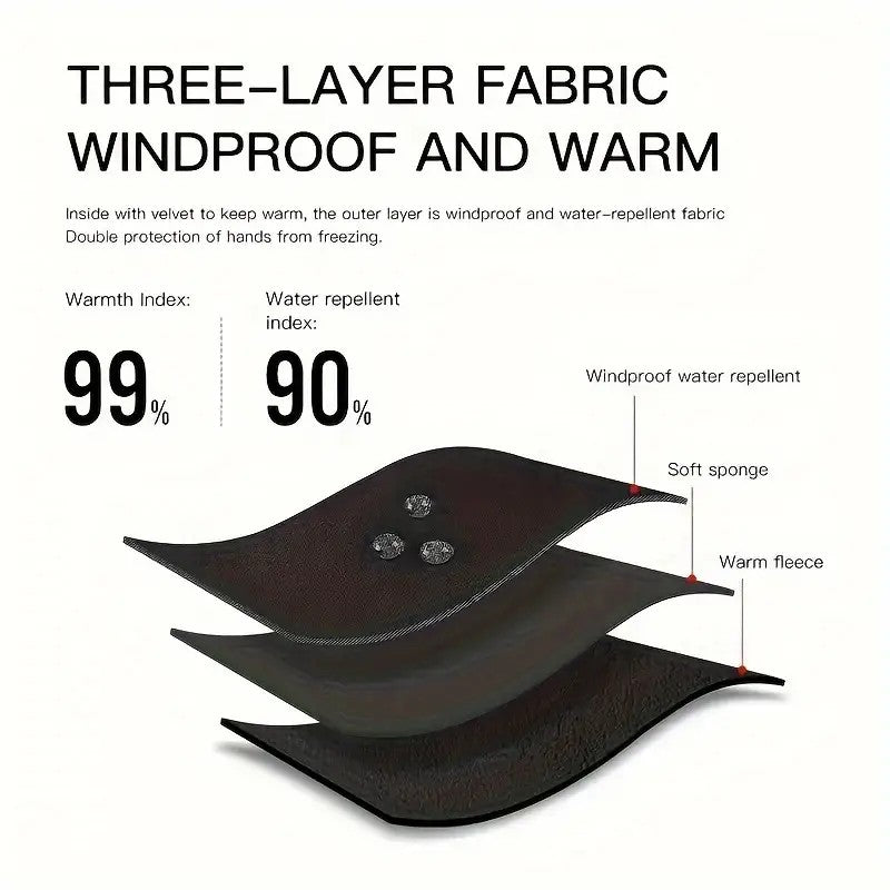 Mpow Warm and Cold-Resistant Touchscreen Gloves (Black)