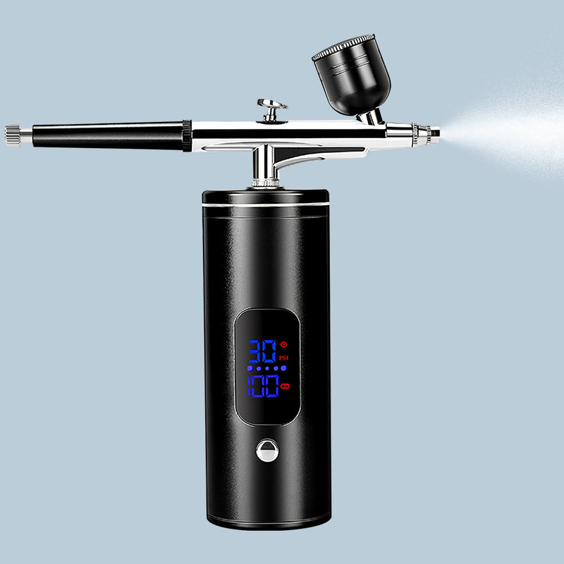 Mpow Rechargeable Portable Airbrush Kit - 3 Pressure Settings, 950mAh Battery, 0.3mm Nozzle for Art & DIY Projects