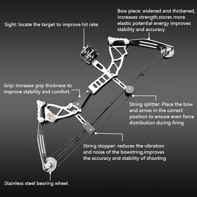 Mpow Small Compound Bow with 12 Arrows