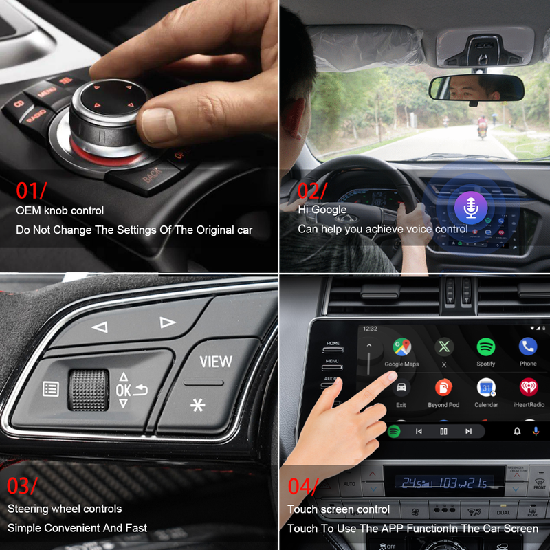 Mpow Wired to Wireless CarPlay/Android Auto Adapter