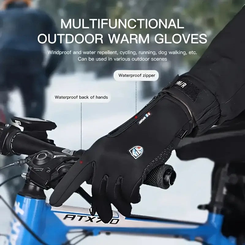 Mpow Warm and Cold-Resistant Touchscreen Gloves (Black)