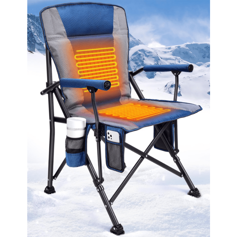 Mpow Heated camping chair Blue