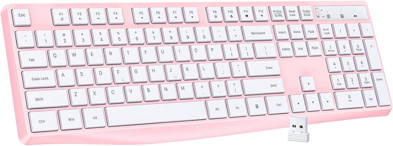 MK98 Wireless Keyboard, 2.4G Ergonomic Wireless Computer Keyboard-PC298