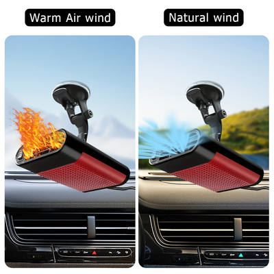 Mpow 12V USB-Rechargeable Car Heater, ABS Material, Suction Cup Mount, Compatible with Multiple Vehicles