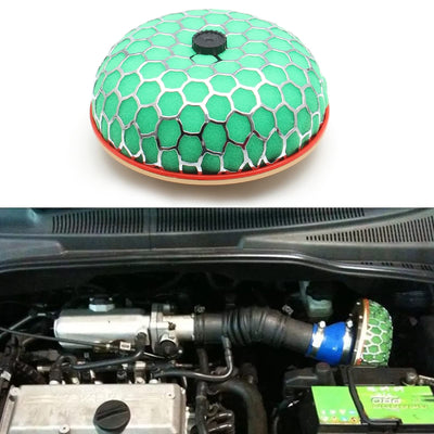 Mpow Double-layer, high-efficiency, stainless steel air filter for cars. Washable and reusable. Easy to install. Improves engine performance