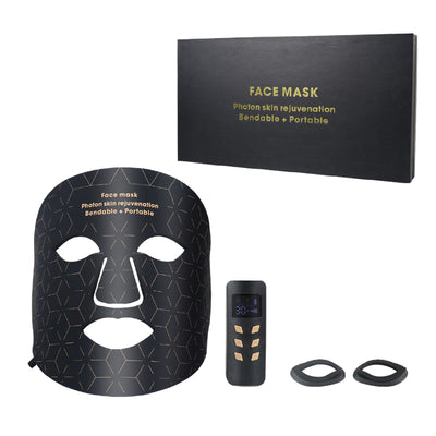 Mpow 4-Color Light Therapy Silicone Mask | 480 Chips Face & Neck Beauty