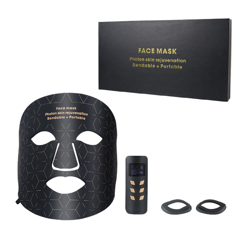 Mpow 4-Color Light Therapy Silicone Mask | 480 Chips Face & Neck Beauty