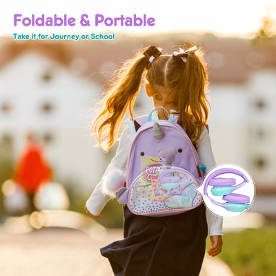 Mpow Kids Headphones with Microphone, 85/94dB Safe Volume Limit, over Ear Headphones for School Travel, Taro Purple & Mint Green