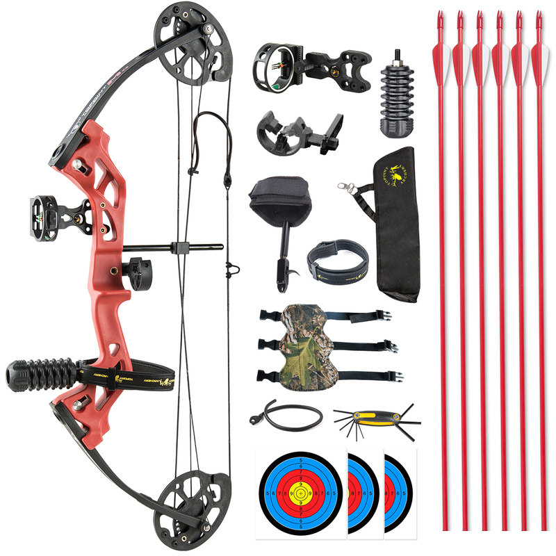 Mpow 31-inch Compound Bow with Sight + 12 30-inch Arrows