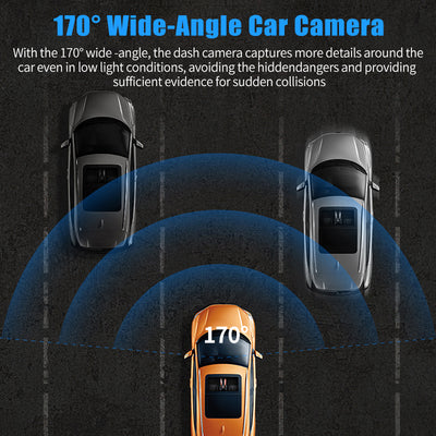Mpow 2-inch IPS screen Driving Recorder Black