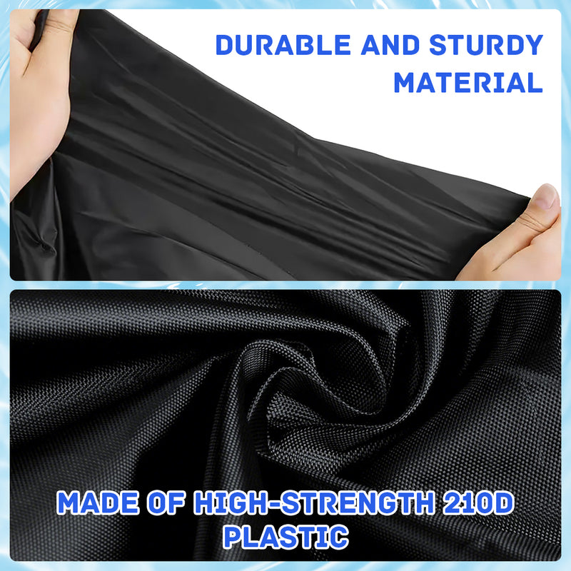 Mpow Boat Cover, Heavy-Duty PVC, Waterproof, Sun-Resistant, and Dust-Resistant, with Tie-Downs and Vents for Full-Enclosure Protection