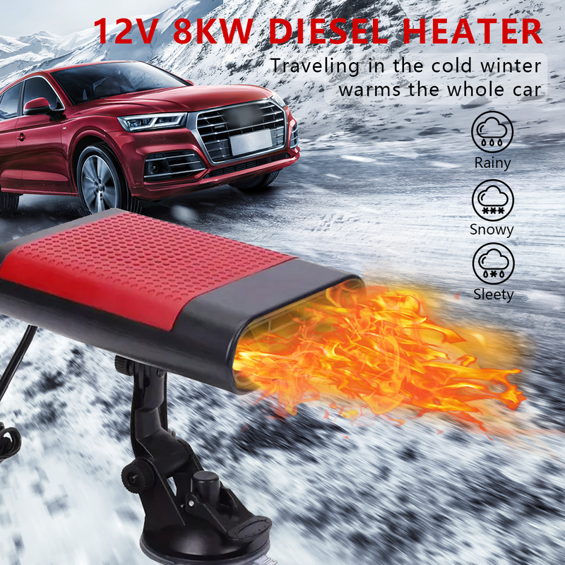 Mpow 12V USB-Rechargeable Car Heater, ABS Material, Suction Cup Mount, Compatible with Multiple Vehicles