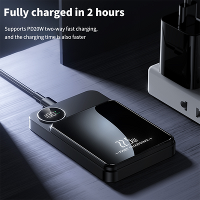 Mpow Mag-Safe Wireless Charger 10000mAh 25W PD Fast Charging 22.5W Wireless Output Multiple Colors Available Digital Display Portable
