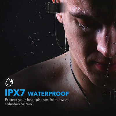 Mpow Flame Bluetooth Headphones, Running Headphones, 16 Hours Playtime Bluetooth 5.0 Wireless Earbuds HD Bass Stereo Sound IPX7 Waterproof Earphones for Workout Running Sports Noise Cancelling Mic