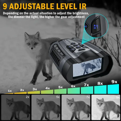 Mpow infrared night vision goggles with 4000mAh Ultra-Long Battery Life, 4K 36MP HD Recording, 9-Level Night Vision Adjustment, 3.5-inch Widescreen, and Includes 32GB SD Card