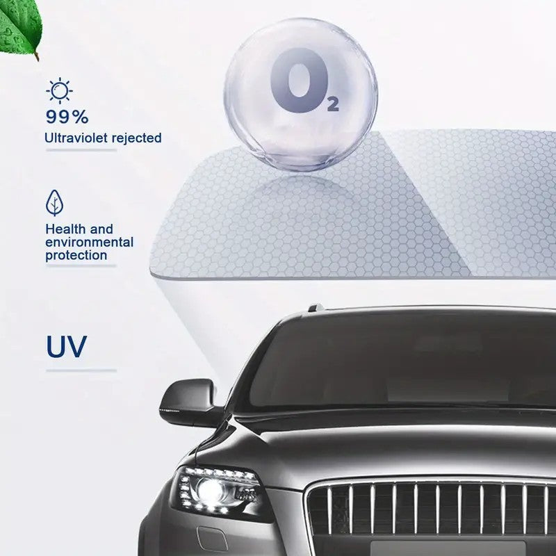 Mpow Black PET Window Film with 99% UV Protection and 50% Heat Insulation. Includes a scraper and scissors for versatile use.