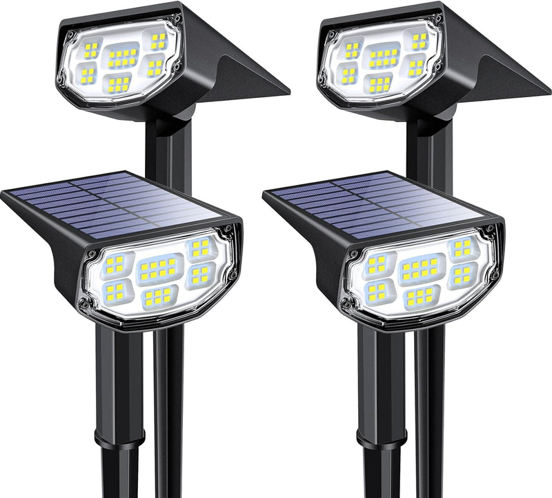 Mpow Motion Sensor Solar Landscape Spotlights 30 LEDs 4 Pack