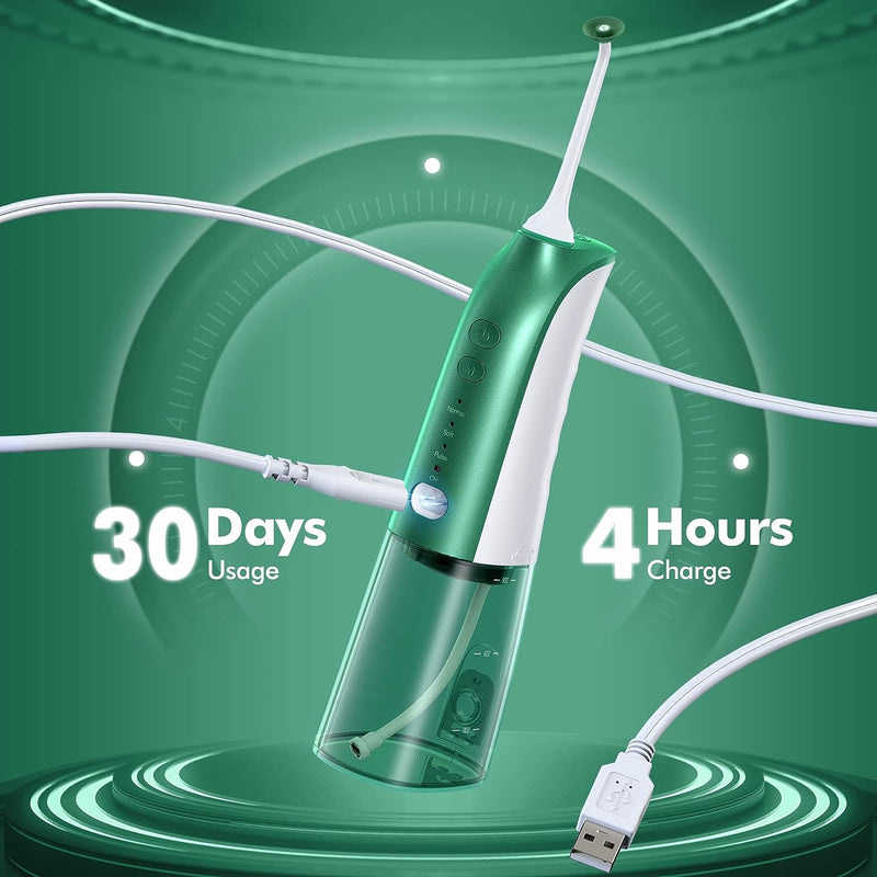 Water Flossers for Teeth, Cordless Water Flosser with 8 Jet Tips, Rechargeable Oral Irrigator