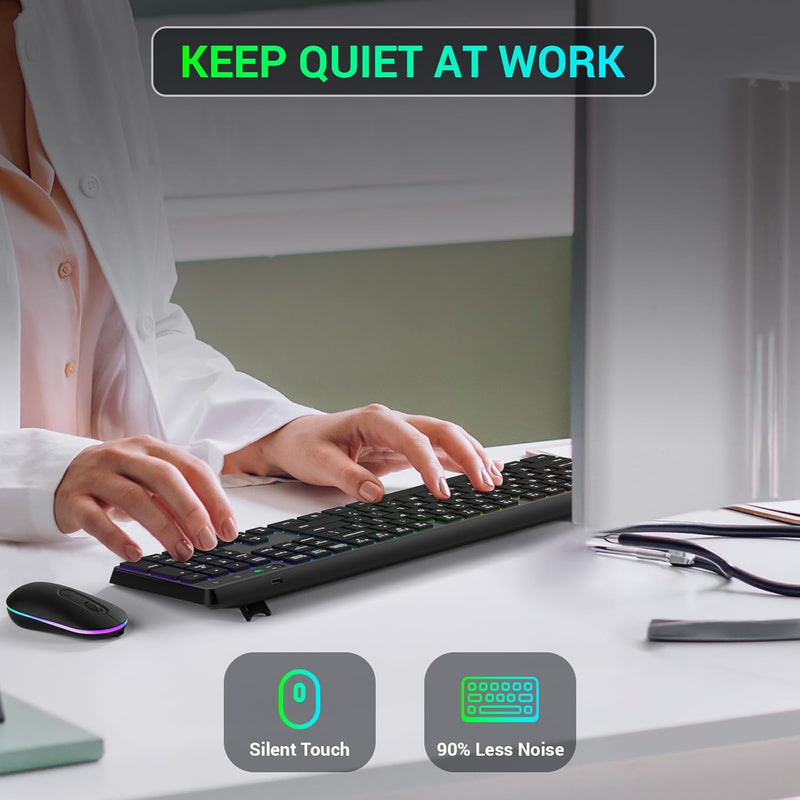 Mpow Wireless Keyboard And Mouse Combo