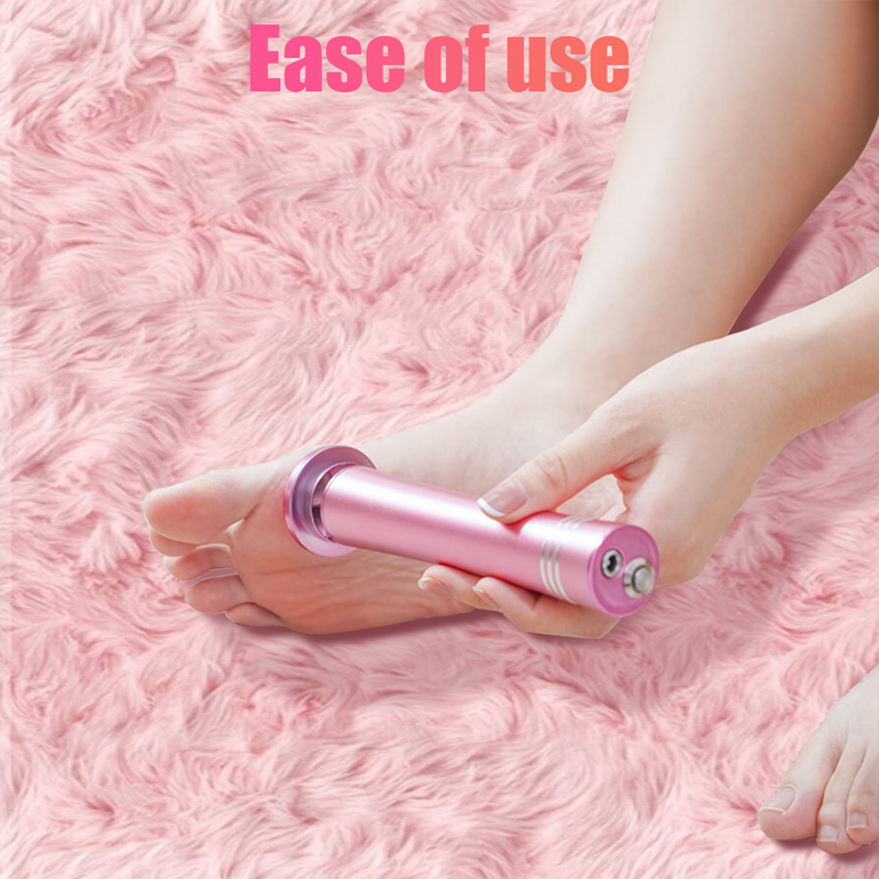 Mpow Pink USB-Powered 12V Foot Resurfacing Tool for Efficient Foot Resurfacing and Easily Removes Dead Skin and Calluses
