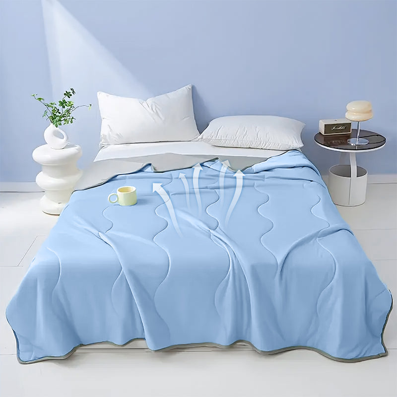 Mpow Cooling Air-Conditioning Quilt with Advanced Q-Max>0.4 Cooling Technology, Breathable and Skin-Friendly, Machine Washable