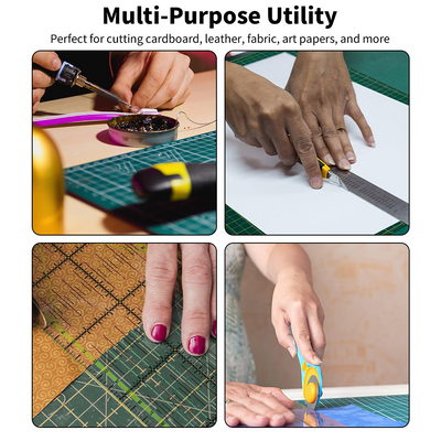 Mpow PVC Foldable Cutting Board, 90*120cm, Large Size, TPE Elastic Surface, Double-Sided, Safe and Non-Toxic, A Must-Have for Crafting