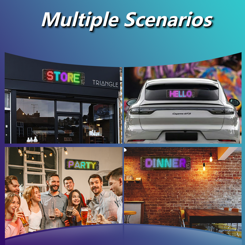 Smart Interactive Full-Color Dot Matrix Window Screen. Flexible Screen ...