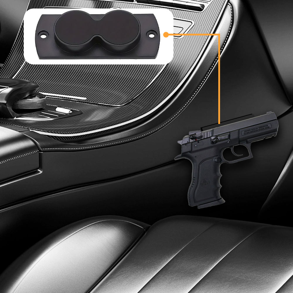 Magnetic Gun Holder Plate, 35LBS, Strong Magnetism, ABS Material, 3M ...