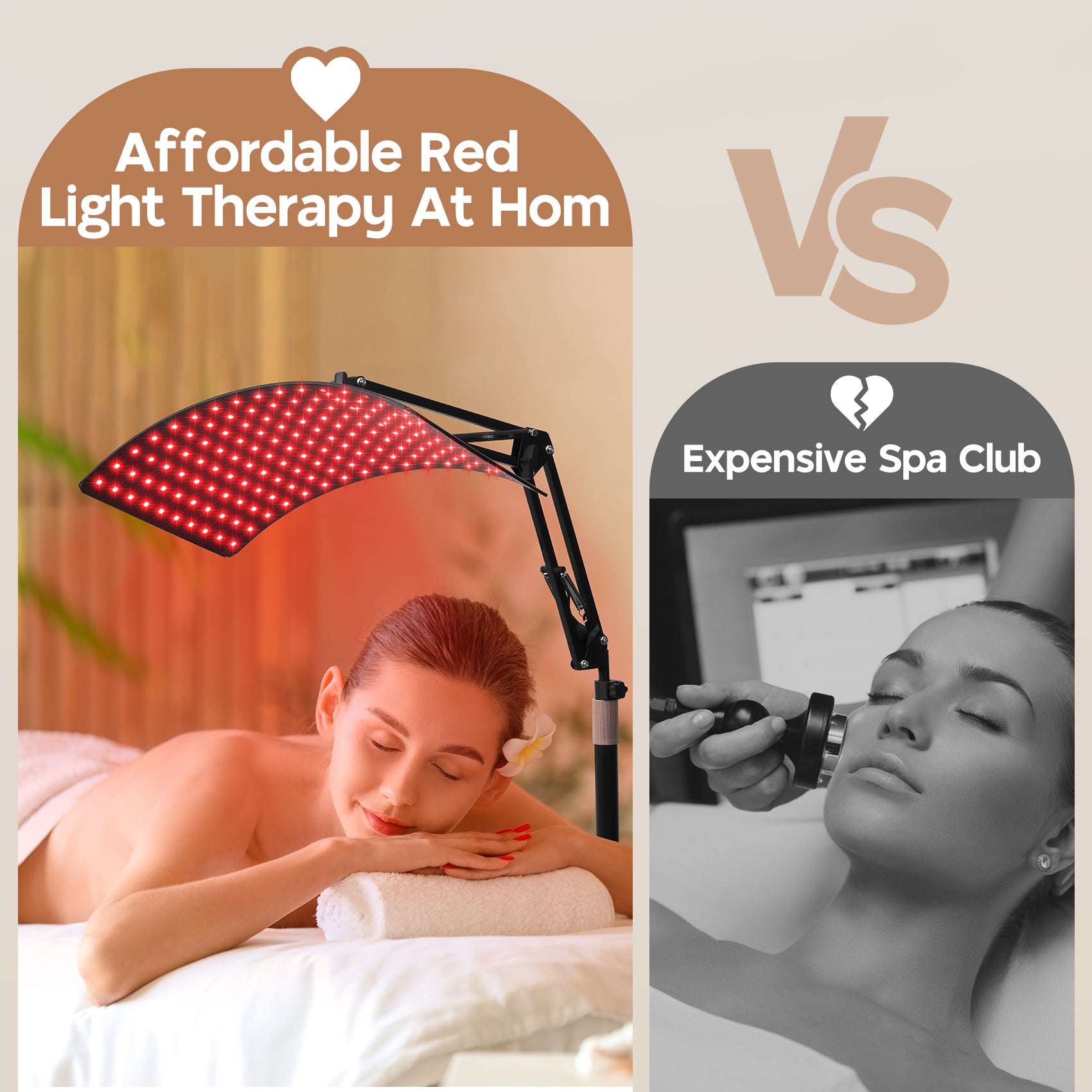 Red Lightnd Red Light with Remote Control for Face and Body, 660nm Deed Red Light ...