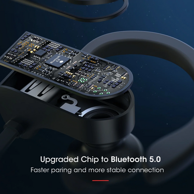 Mpow Flame Bluetooth Headphones, Running Headphones, 16 Hours Playtime Bluetooth 5.0 Wireless Earbuds HD Bass Stereo Sound IPX7 Waterproof Earphones for Workout Running Sports Noise Cancelling Mic