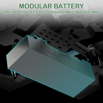 Mpow Toy Drone with 3.7V 500mAh Battery (40-Minute Fast Charge), 50-70m Remote Control/Flight Altitude, Throw, Roll, and Hold Altitude Function, and 2.4GHz Signal Support