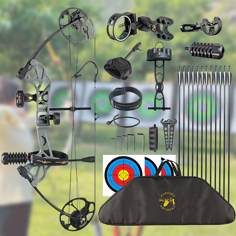Mpow 28-inch Compound Bow with Sight +12 30-inch  Arrows